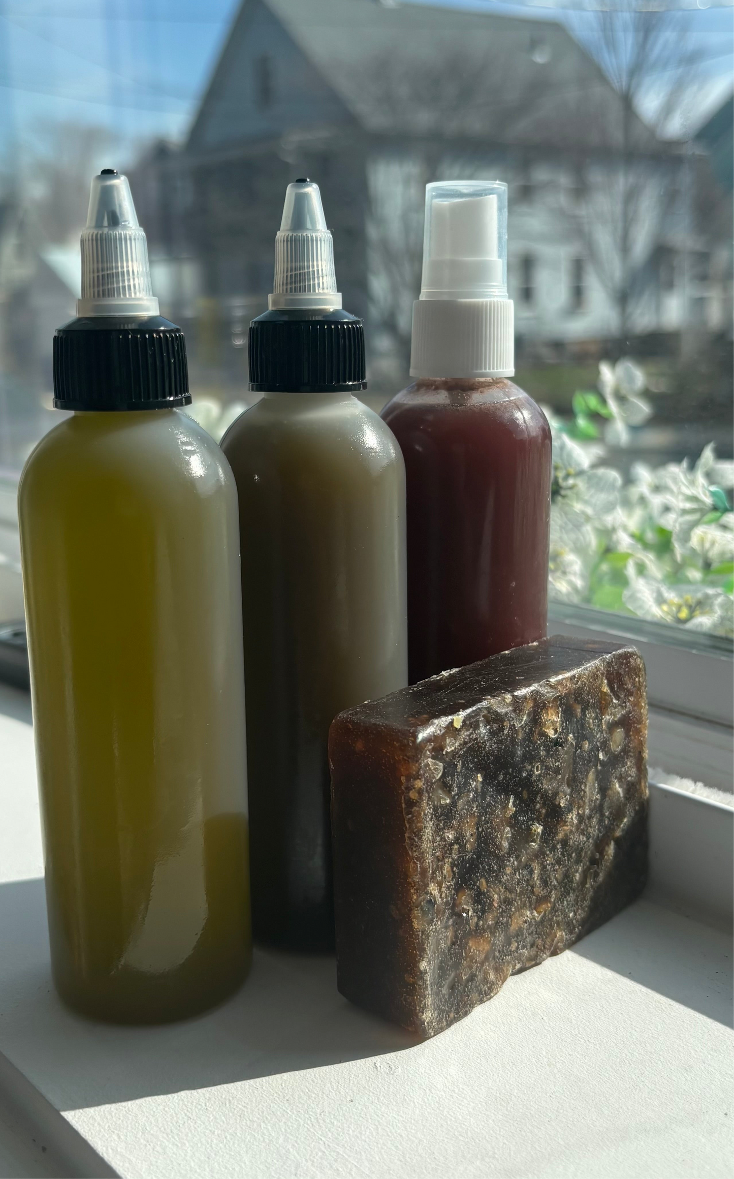 Clarify & Thrive: Olive Oil + African Black Soap Herbal Shampoo Bar